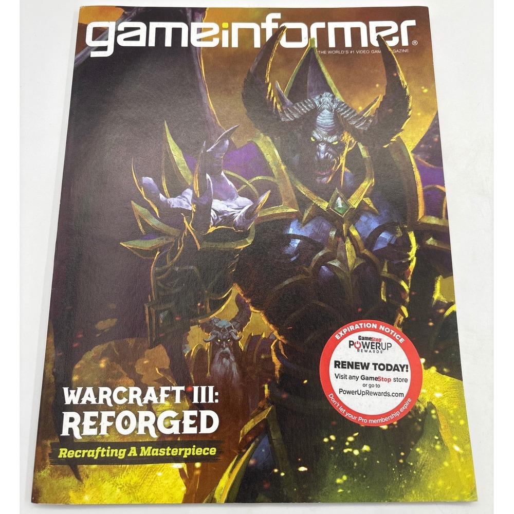 Game Informer Warcraft III Reforged Magazine 2018 Blizzard Cover Story Issue 308